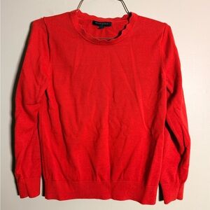 Banana Republic Red Scallop Neck Sweater